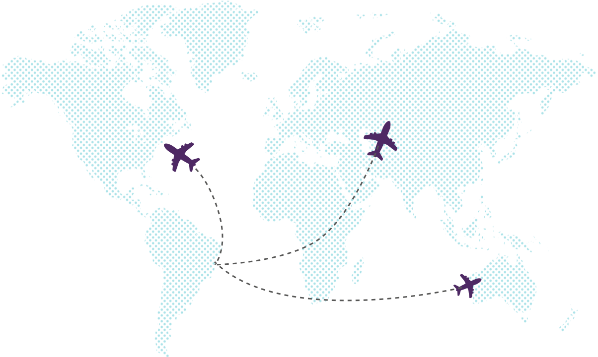 Mapa de destinos